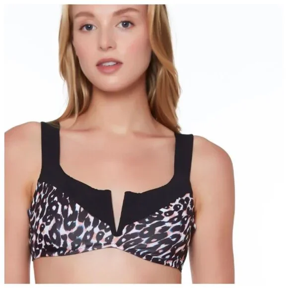 NWT SANCTUARY Animal Print Women's Bikini Top, size Medium - Picture 8 of 8